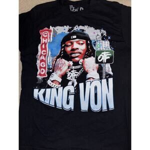 King Von Rap T-shirt Large 22x29